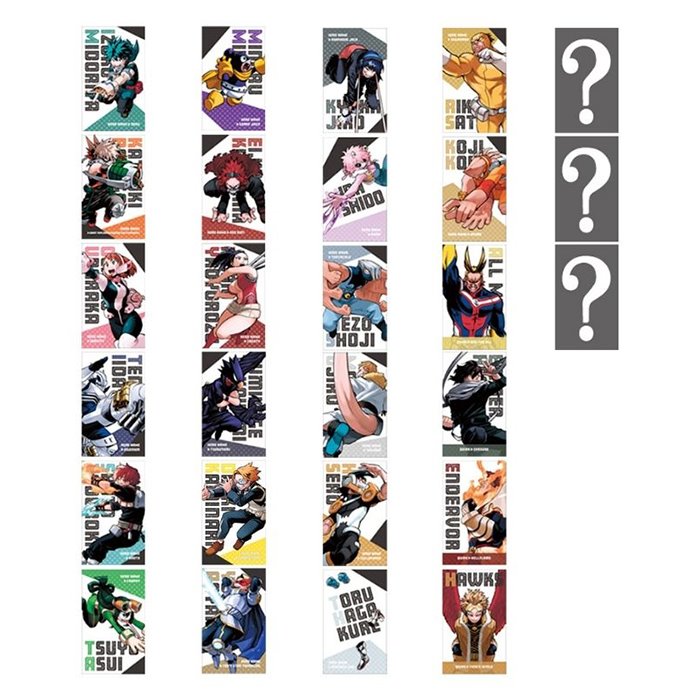 [22년4월 발매]  슈에이샤 점프샵 나의 히어로 아카데미아 히로아카 굿즈 명함 카드 컬렉션 1탄